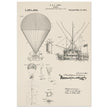 Airship patent illustration by T S C Lowe. Air Balloon
