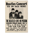 The Beatles music poster. Performance in Cleveland Ohio stadium in 1966.