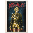Metropolis vintage film poster . Fritz Lang masterwork movie. Historic films that changed our lives