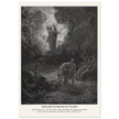 Gustave Dore The Bible engraving print . Adam and Eve driven out from Eden.