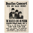 The Beatles music poster. Performance in Cleveland Ohio stadium in 1966.