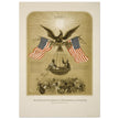 The American Declaration of Independence illustrated in 1861.  reproduction