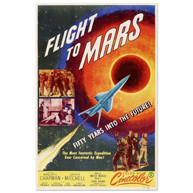Flight to Mars movie poster.
