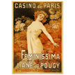 Casino of Paris vintage advertising poster  1904 by Georges Redon.