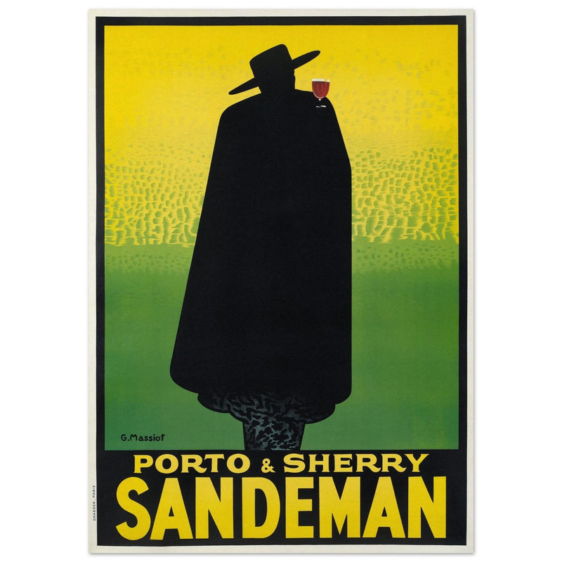 Sandman Porto sherry vintage advertising  . by George Massiot