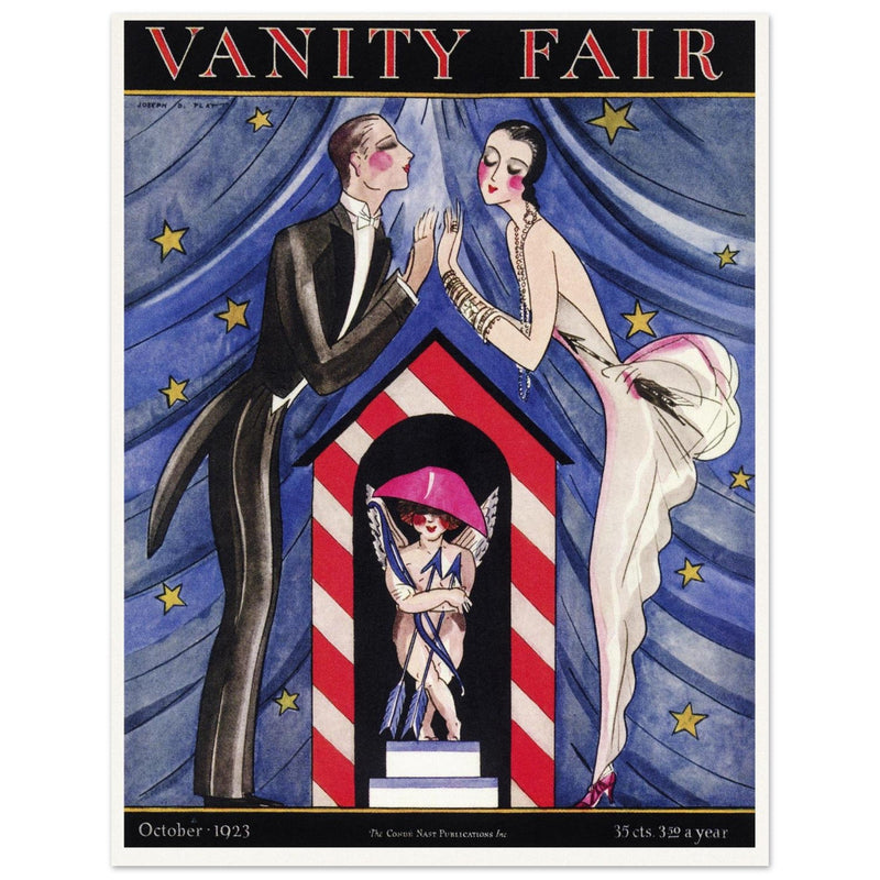 Vanity Fair magazine cover  illustration 1923 by Joseph B. Platt.
