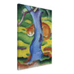 Kinderbild Katze hinter einem Baum  Cat behind a tree by Franz Marc