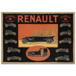Renault Billancourt vintage poster 1920 Seine models .