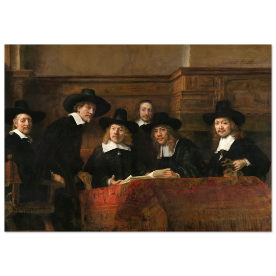 Rembrandt painting The Syndics 1662 Poster