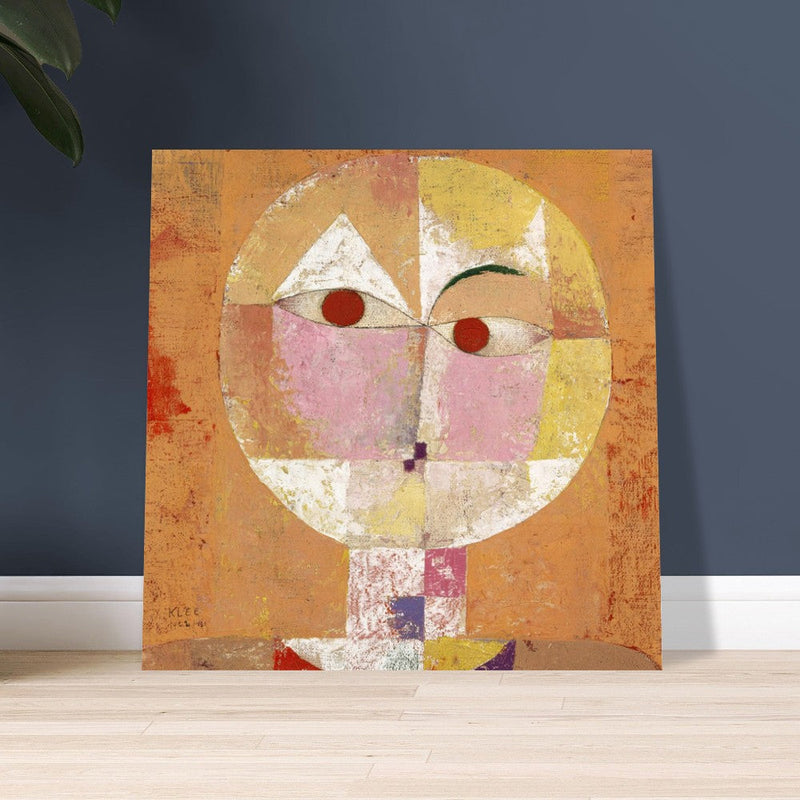 Paul Klee Senecio. fine print. Abstract modern painting. Cubism human face.  Redesigned and  artwork