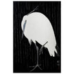 Egret in the rain by Ohara Koson woodblock print