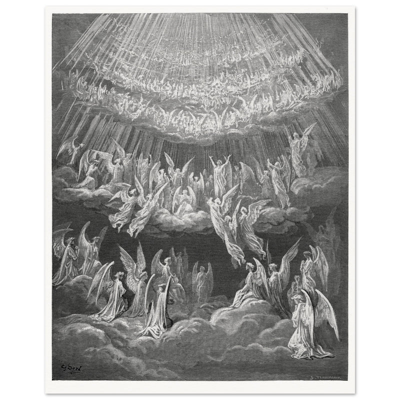 Gustave Dore illustration for The Divine Comedy by Dante Alighieri.  Paradise.