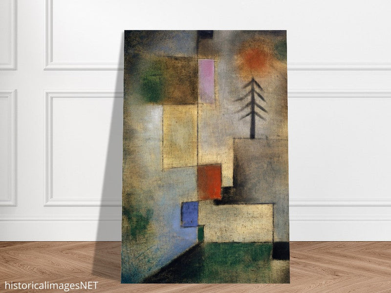 Paul Klee Kleines Tannenbild ( Small Picture of Firtrees ) abstract painting.