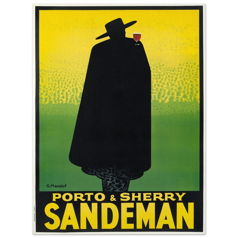 Sandman Porto sherry vintage advertising  . by George Massiot