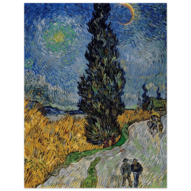 Country road in Provence by night Vicent Van Gogh