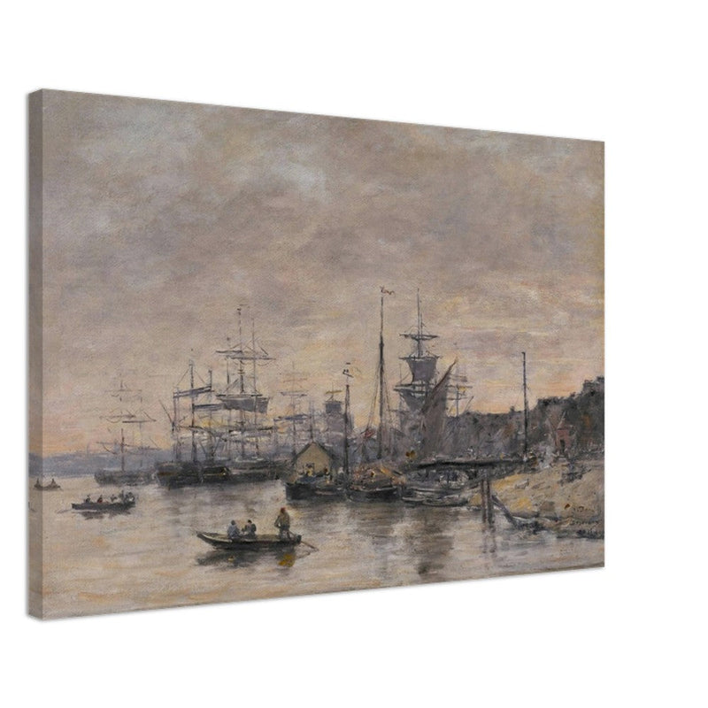 Bordeaux  the Harbor France by Eugene Boudin 1874.