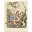 Paul Emile Becat erotic illustration Les Baiseres XI ( The Kisses ) The bite.