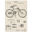 Vintage bicycle patent by Richard J Gatling 1894