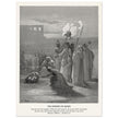 Gustave Dore The Bible engraving print . The finding of Moses illustration .