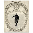 Declaration of Independence of America. George washington manuscript illustration.