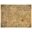 Pictorial old map of the world by Ernest Dudley