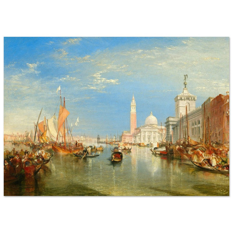 Venice Italy antique painting by Joseph Mallord William Turner. The Dogana and San Giorgio Maggiore.