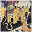 Edmund Dulac vintage illustration : The Serpent Prince.