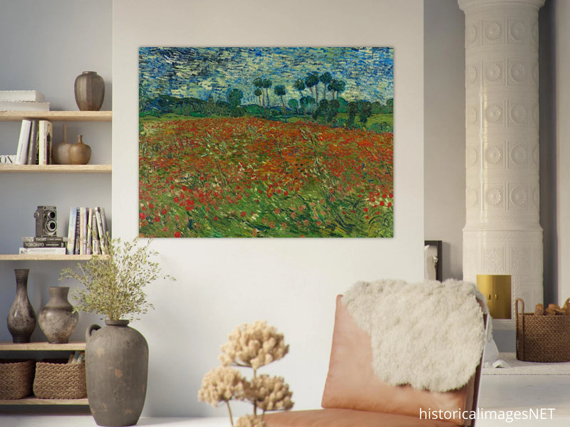 Poppy field by Vincent Van Gogh