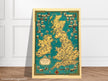Old map of the British islands by Ernest Dudley Chase