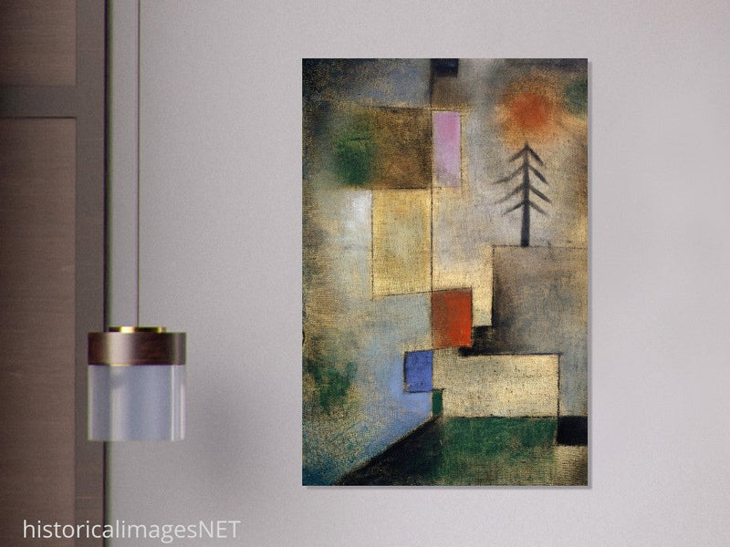 Paul Klee Kleines Tannenbild ( Small Picture of Firtrees ) abstract painting.