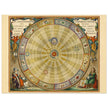 Historic Celestial map of 1708 . Copernican heliocentric model of the universe. Planisphere with planets orbiting the Sun by Andreas Cellarius