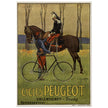 Cycles Peugot vintage advertisng poster by Ernest Vulliemin.