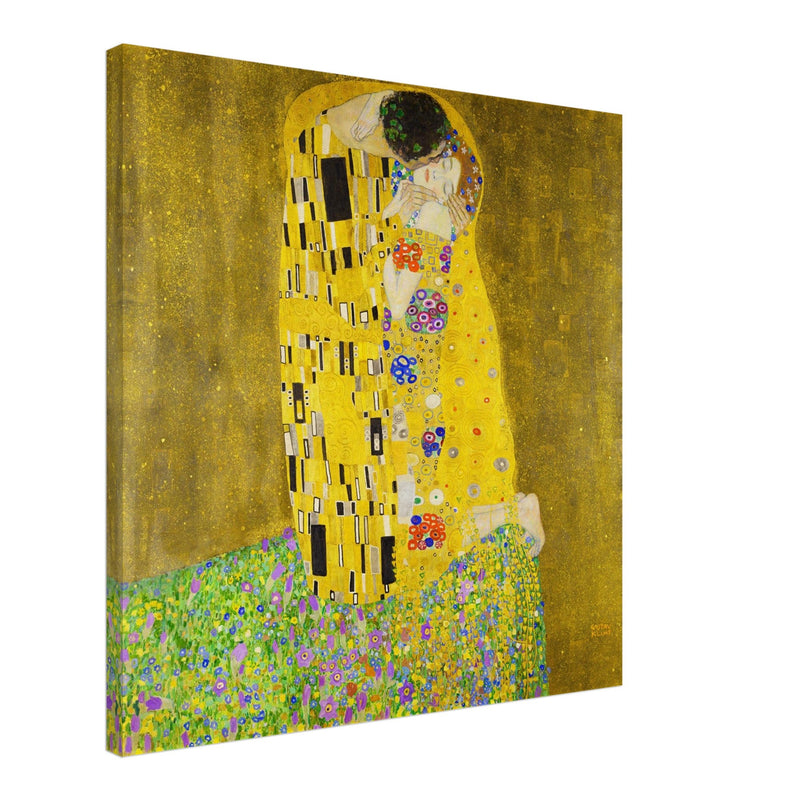 Gustav Klimt painting The Kiss