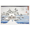 Snow at Benzaiten Shrine in Inokashira Pond by Utagawa Hiroshige