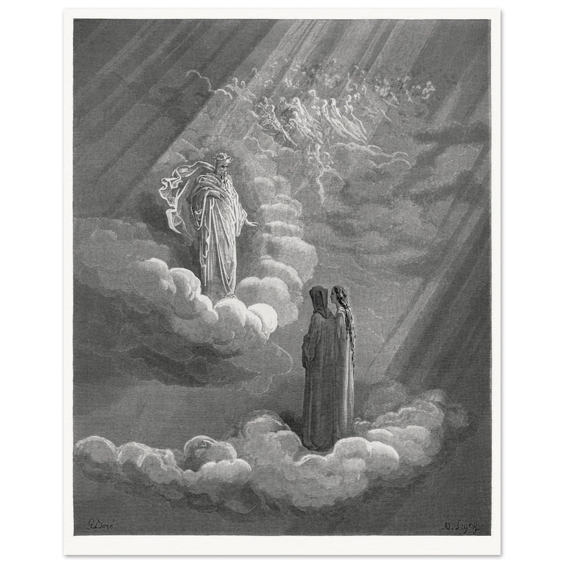 Gustave Dore illustration for the Divine Comedy . Paradise. Cacciaguida.
