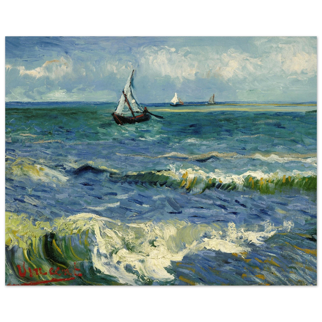 Seascape near Les Saintes Maries de la Mer by Vincent Van Gogh