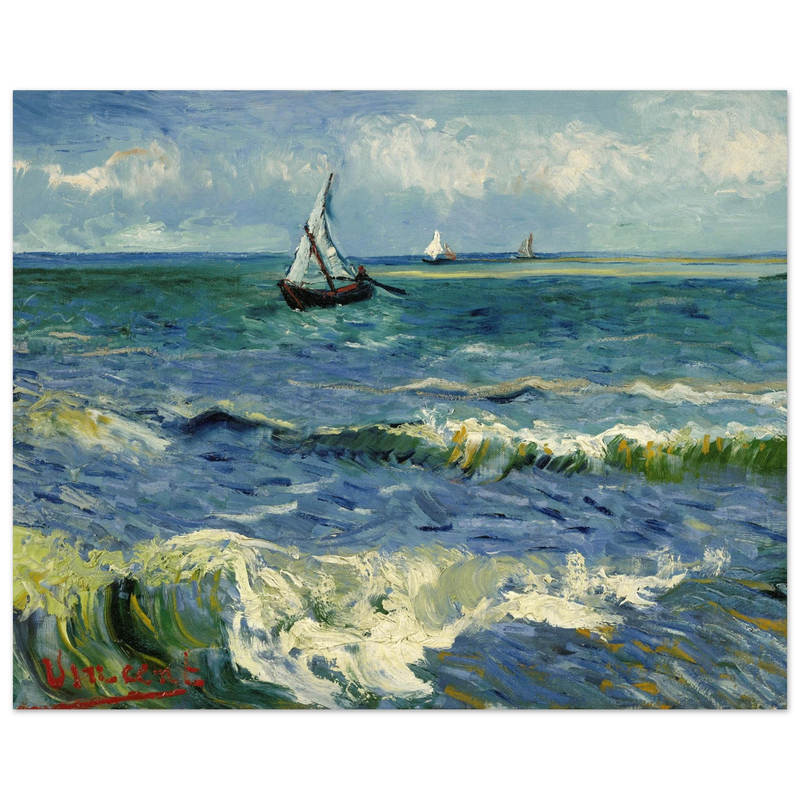 Seascape near Les Saintes Maries de la Mer by Vincent Van Gogh