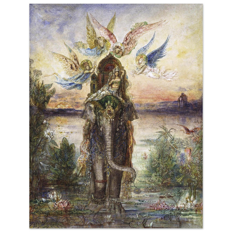 The Sacred Elephant painting by Gustave Moreau