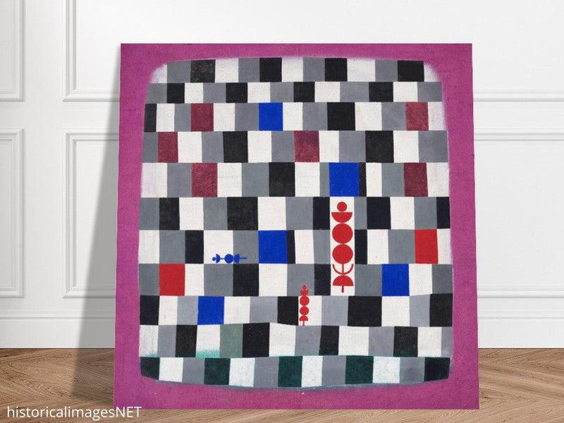 Paul Klee Super chess abstract painting.