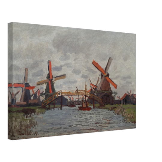 Windmills near Zaandam by Claude Monet