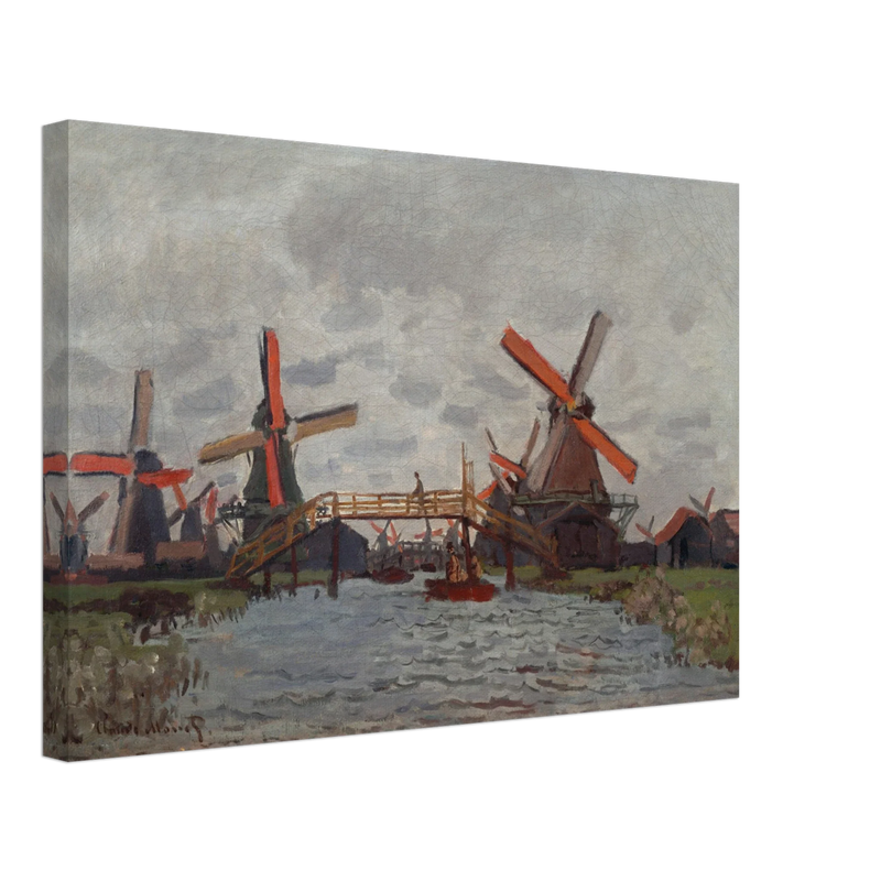 Windmills near Zaandam by Claude Monet