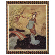 Edmund Dulac and one of his illustration for Princess Badura fairy tale.