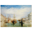 Venice Italy from the Porch of Madonna della Salute by Joseph Mallord William Turner. Antique painting .  Art Print