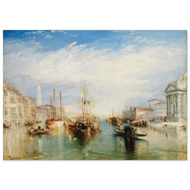 Venice Italy from the Porch of Madonna della Salute by Joseph Mallord William Turner. Antique painting .  Art Print