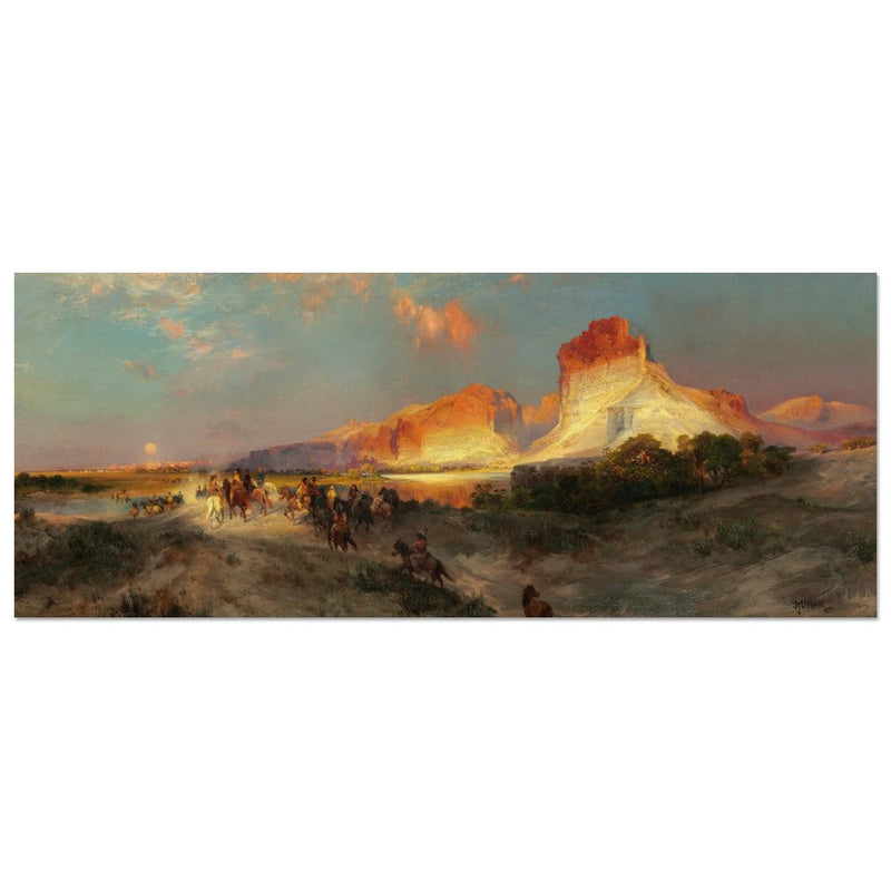 Green River Cliffs Wyoming by Thomas Moran 1881.