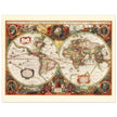 Ancient old world map by Hendrik Hondius