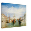 Venice Italy from the Porch of Madonna della Salute by Joseph Mallord William Turner. Antique painting .  Art Print