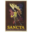 Sancta Liqueur French vintage advertising poster by Leonetto Cappiello.