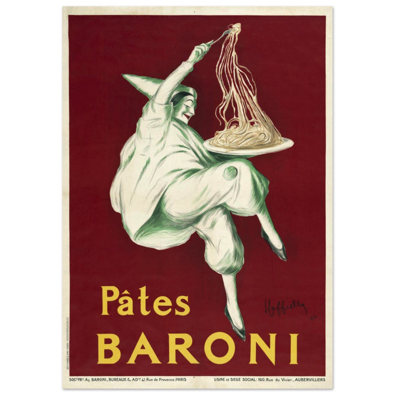 Pates Baroni advertisng poster by Leonetto Cappiello.