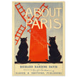 About Paris Poster reproduction two black cats and a red windmill illustrated by O.D. Gibson 1895